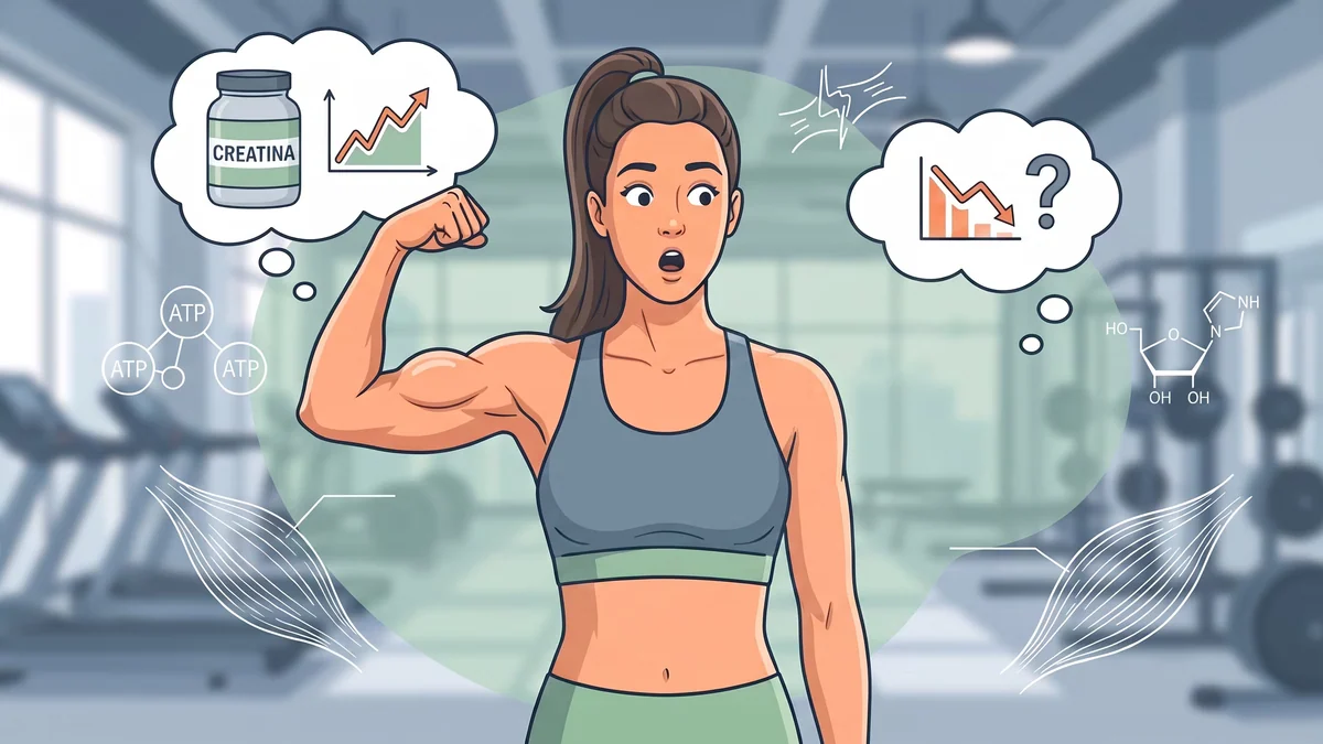 Qué sucede con la fuerza y la masa muscular al interrumpir el consumo de creatina