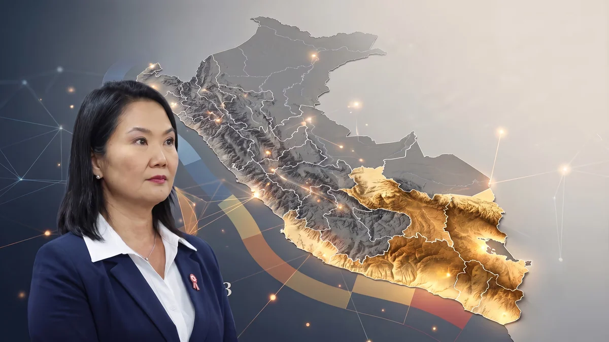 Keiko Fujimori ganó con apoyo del Sur y el Centro, no del extranjero: sumó 405 mil votos más en el interior del país que en 2021