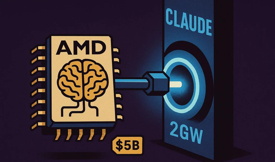 $5 miliardi e 2 gigawatt di GPU: l’investimento AMD in Anthropic sfida Nvidia