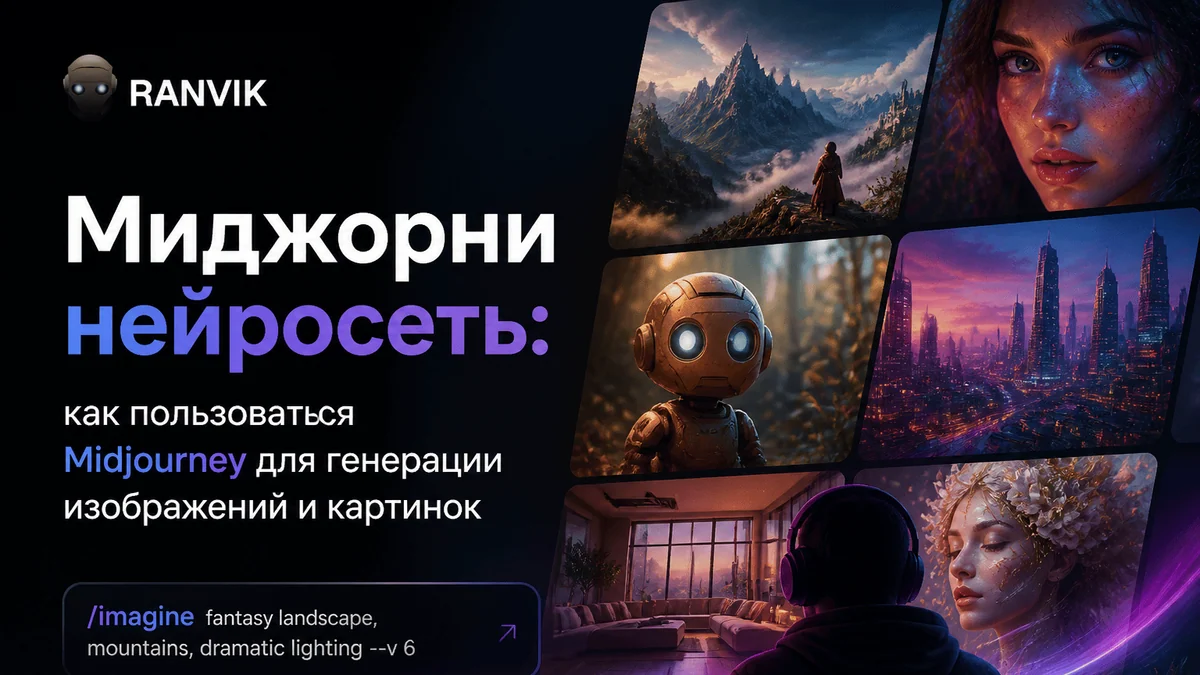 Миджорни нейросеть: как пользоваться Midjourney для генерации изображений и картинок