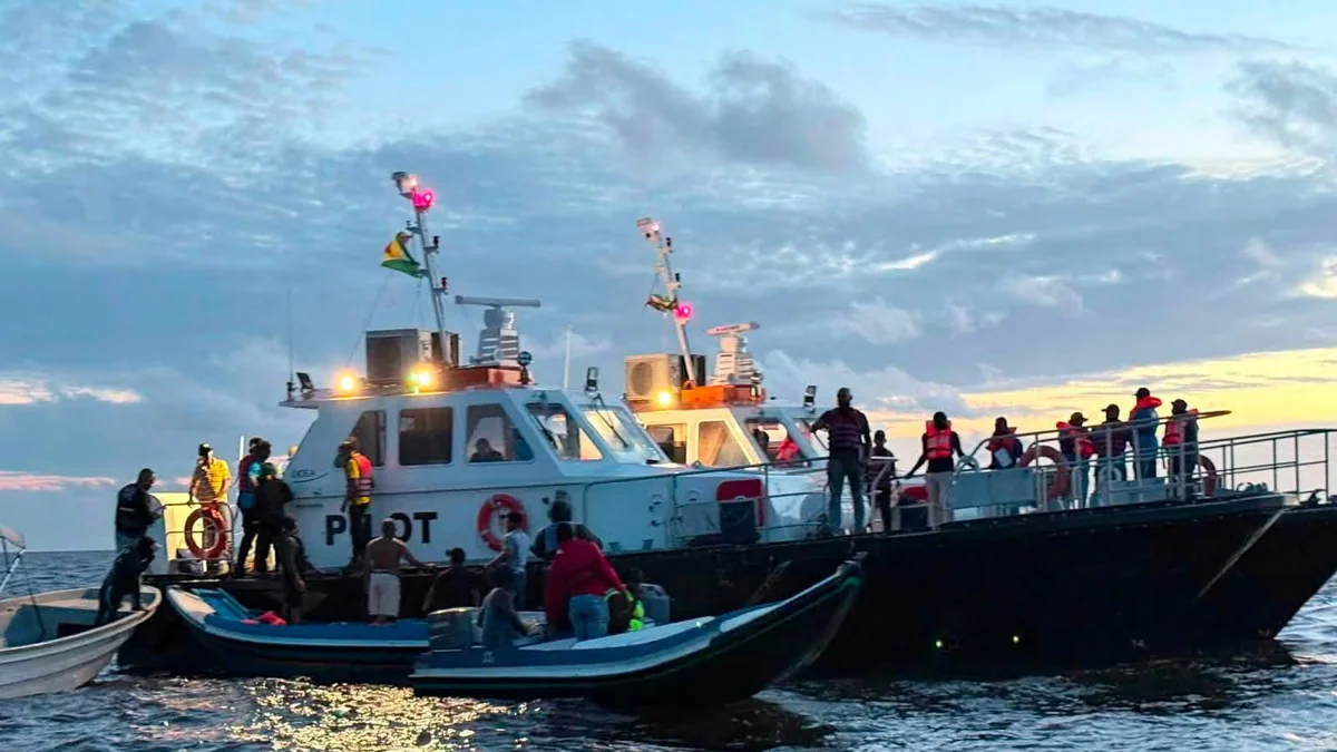 Guyana elevó a 27 la cifra de muertos por el naufragio del ferry MV Barima y mantiene la búsqueda de 83 desaparecidos