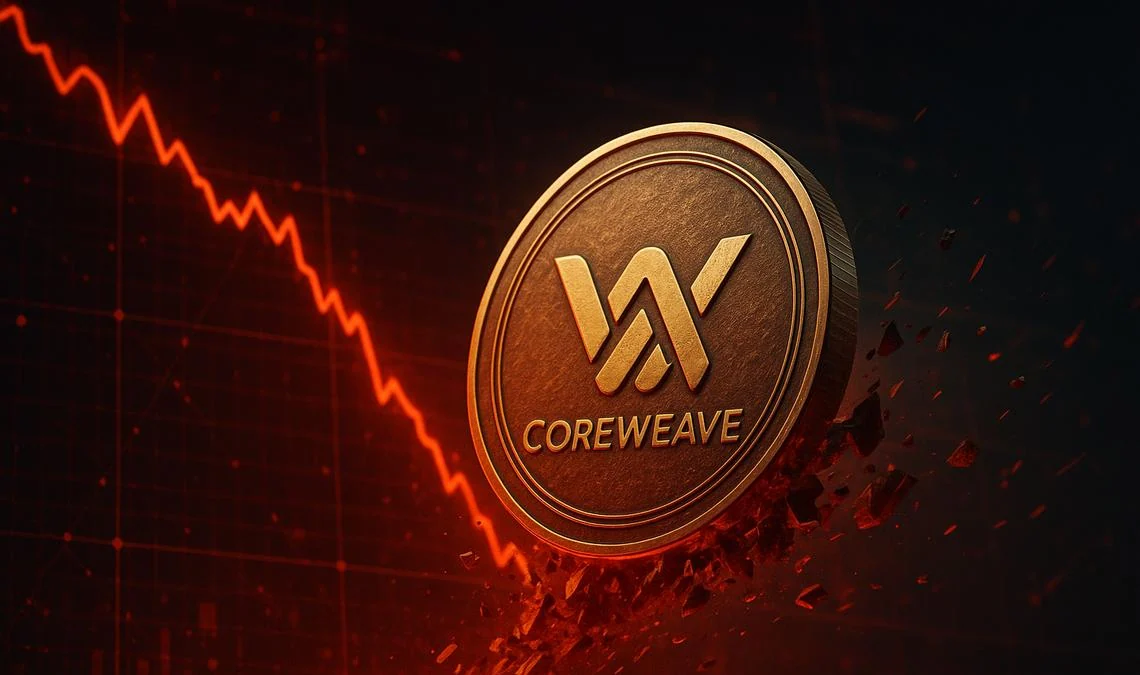Azioni CoreWeave a -24% in un mese: il grafico dà ragione ai venditori