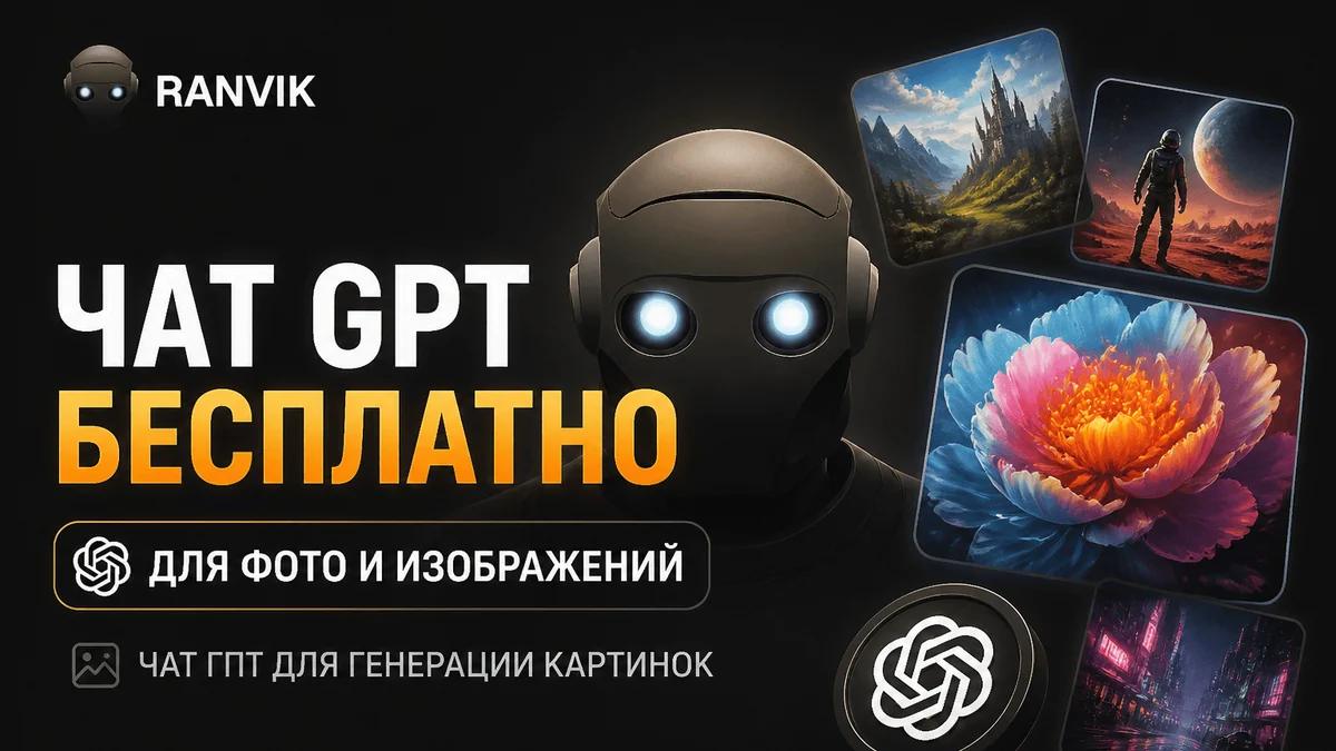 Чат GPT (ChatGPT) бесплатно для фото и изображений: Чат ГПТ для генерации картинок