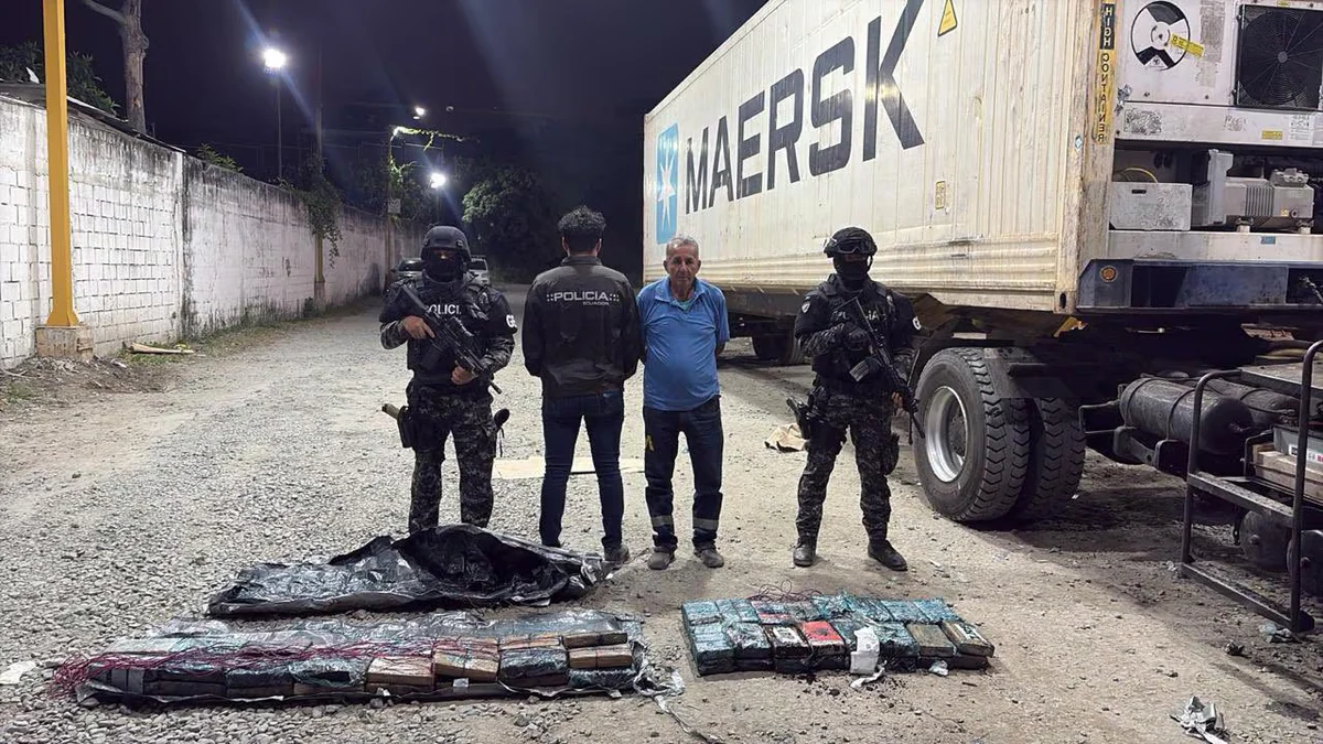 Ecuador frustró envío de cocaína oculta en un cargamento de banano que tenía como destino China
