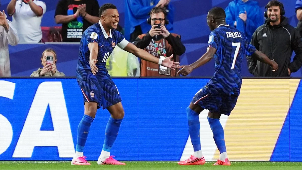 Francia goleó 3-0 a Irak con dos tantos de Mbappé y otro de Dembélé y se clasificó a los 16avos de final del Mundial 2026