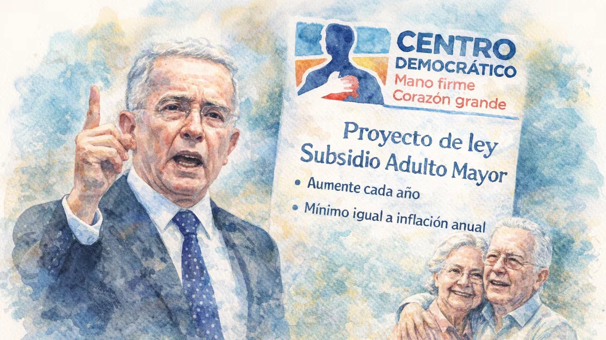 Álvaro Uribe compartió el proyecto de Ley del Centro Democrático sobre el subsidio al adulto mayor