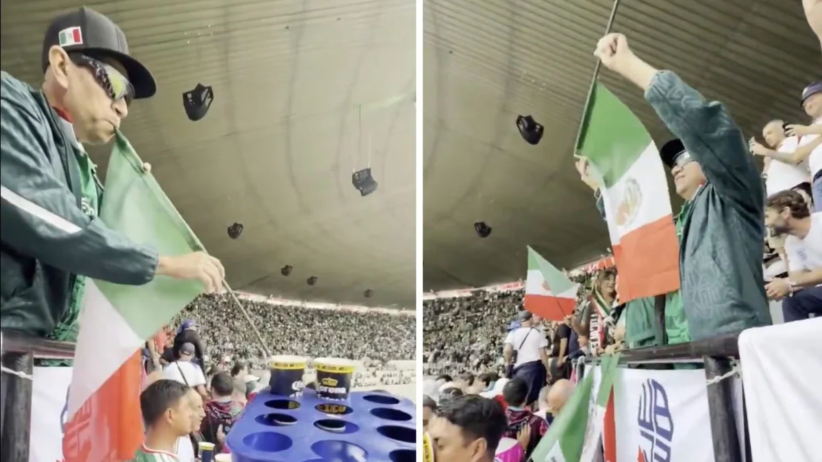 El truco del hincha mexicano para tomar cerveza gratis en el Mundial que conquistó las redes