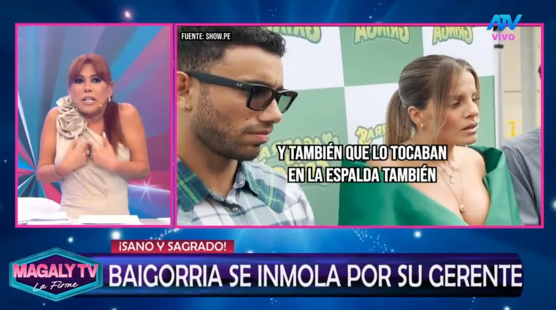Magaly Medina critica a Alejandra Baigorria por enfrentar a reportera y defender a Said Palao: “No es tu hijo, es tu marido”