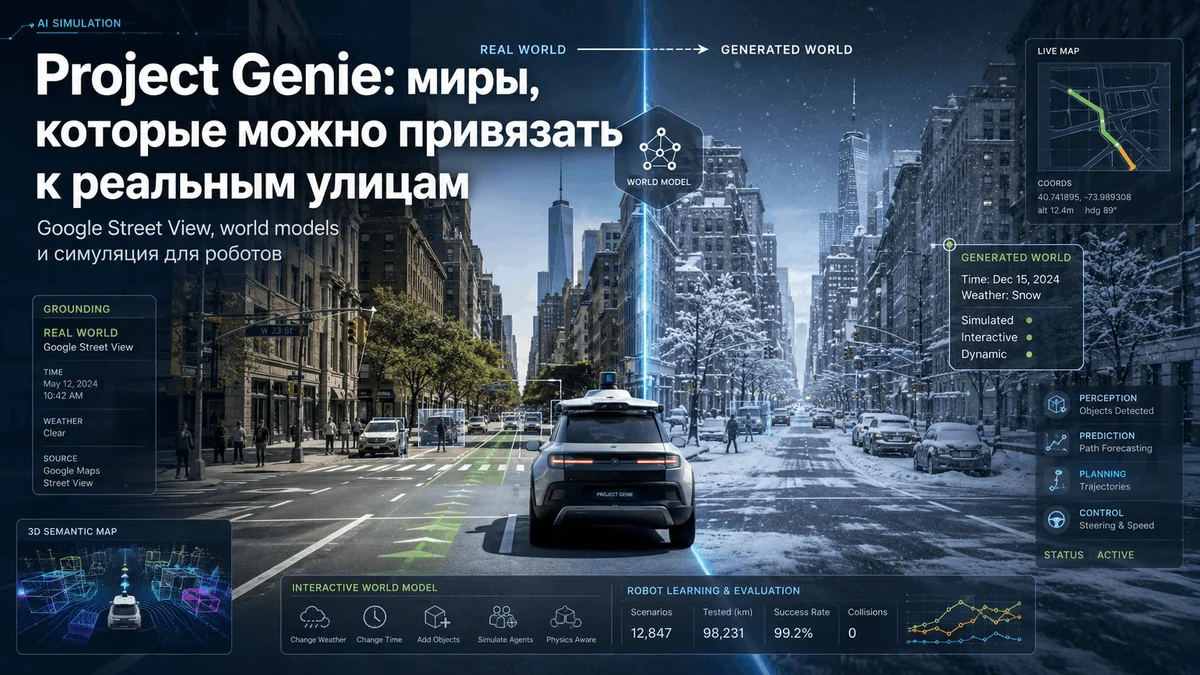 Как устроены world models, что показал Google на прошлой неделе и где это меняет gamedev и робототехнику