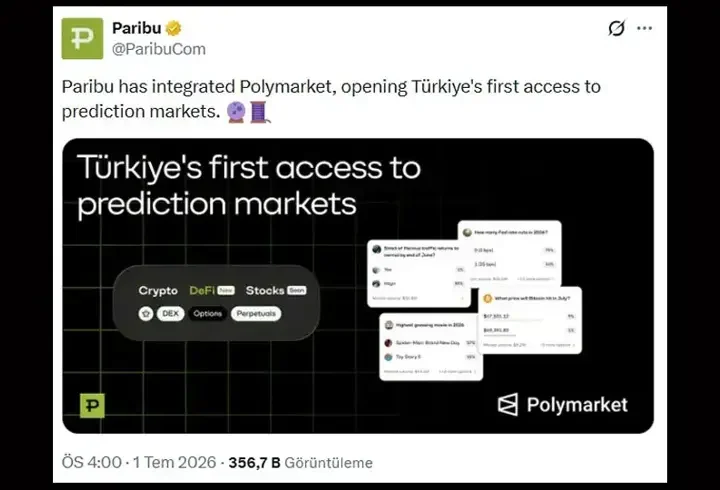 Paribu'nun Polymarket hamlesi tepki topladı: Türkiye'de serbest mi?