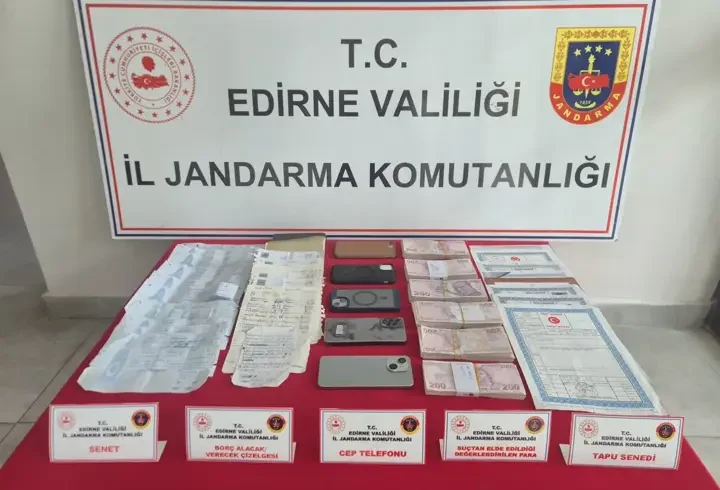 Edirne'de tefecilik operasyonu: 6 gözaltı