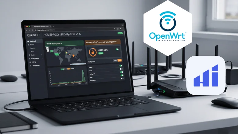 Обход блокировок на OpenWRT с помощью HomeProxy-hiddify (hiddify-core) и баз GeoIP, Geosite Re:filter