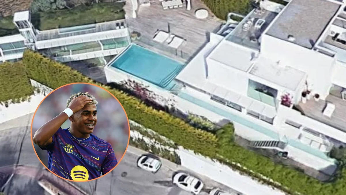 El refugio de Lamine Yamal en Barcelona: la antigua mansión de Piqué y Shakira con campo de fútbol y un estudio de grabación por 11 millones de euros