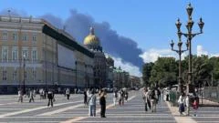 Ukrainian drones hit St Petersburg as Putin's flagship economic forum opens