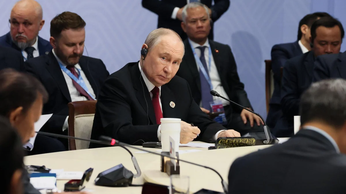 Putin in Kasan: Kein Wort zum Großangriff auf Raffinerie in Moskau