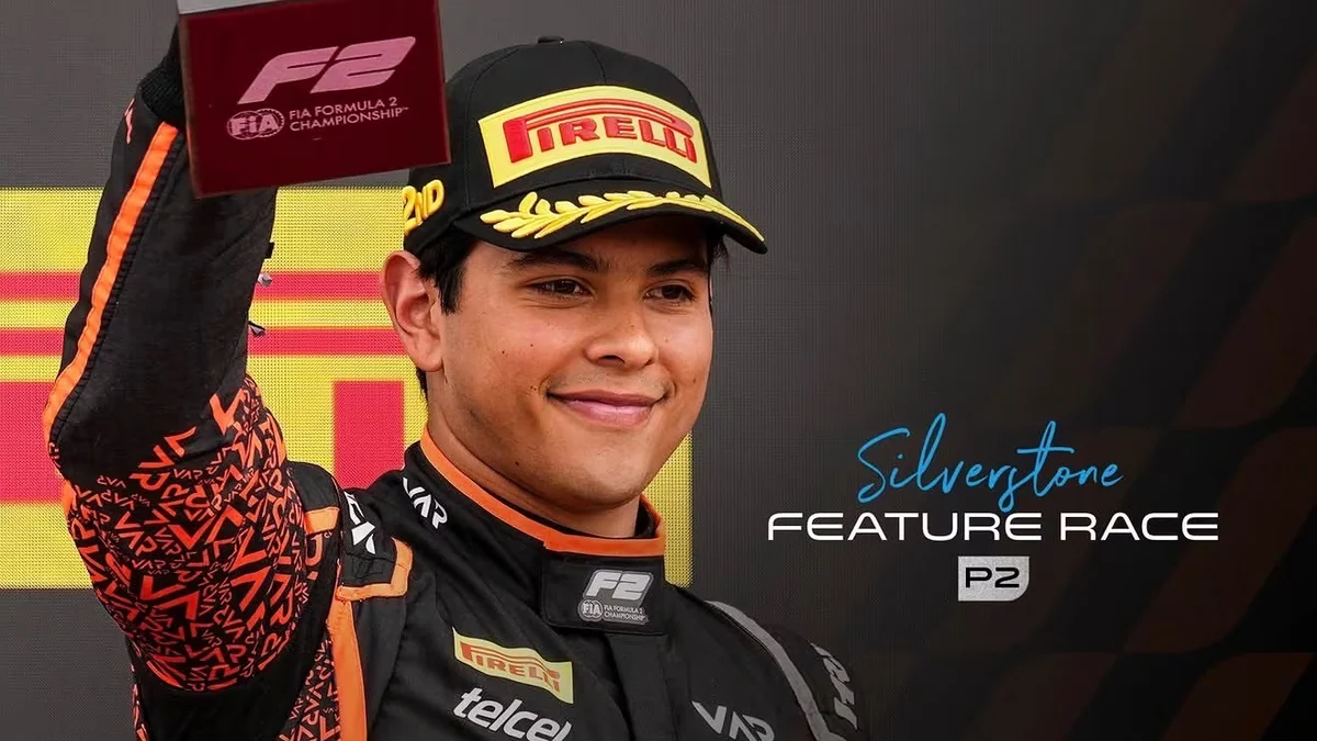 F2: Rafael Villagómez consigue podio en Silverstone y se suma a la jornada triunfal de los mexicanos