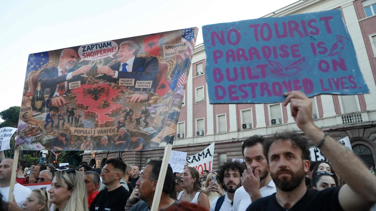 Tausende protestieren in Albanien gegen Bauprojekt von Jared Kushner