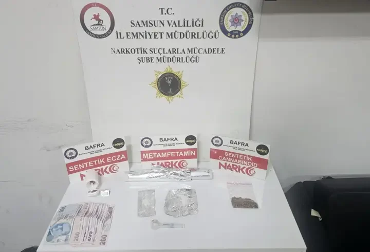 Bafra'da uyuşturucu operasyonu: 2 gözaltı