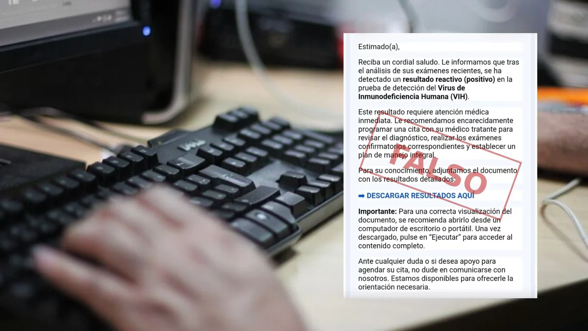 Alerta por correos fraudulentos con resultados falsos de pruebas médicas: “¡No los abra!"