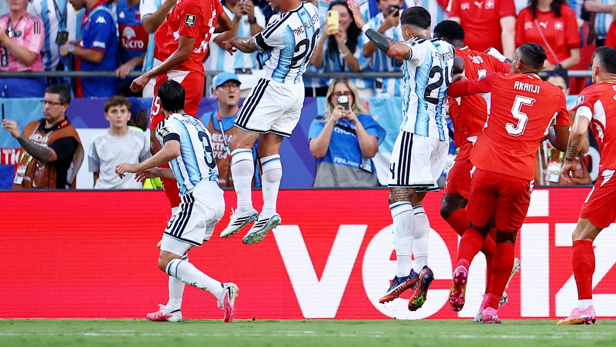Argentina - Suiza, en vivo | Mac Allister marca para Argentina ante Suiza (1-0)