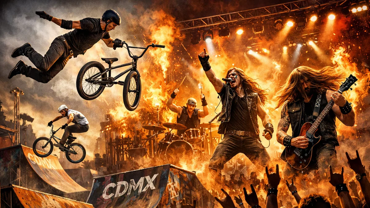 Apasionados de la adrenalina preparense para un evento extremo con BMX freestyle y concierto de heavy metal gratis en la CDMX