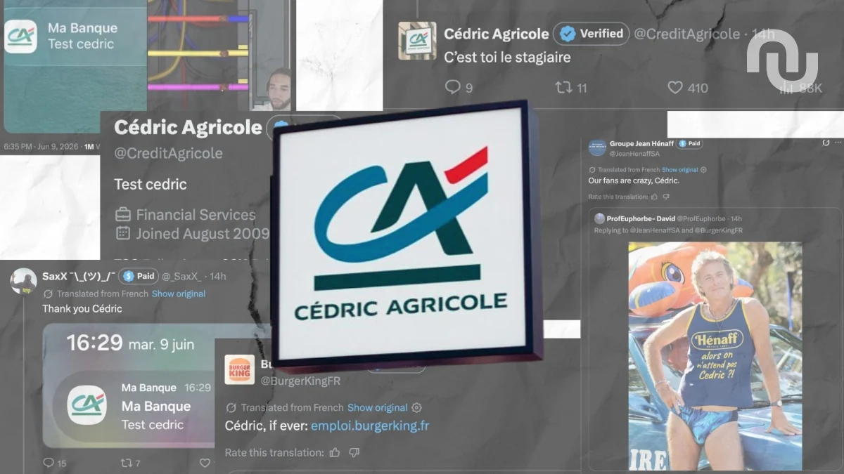 « test cedric » : le Crédit Agricole a transformé une boulette en coup marketing… avec ses limites