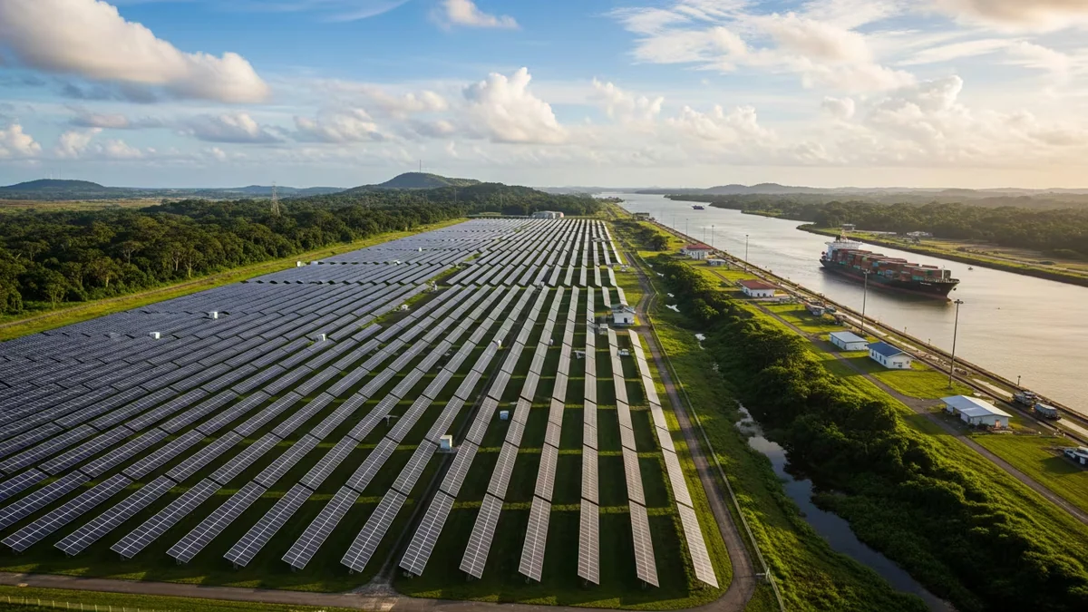 Una planta solar impulsará parte de las operaciones del Canal de Panamá desde 2027