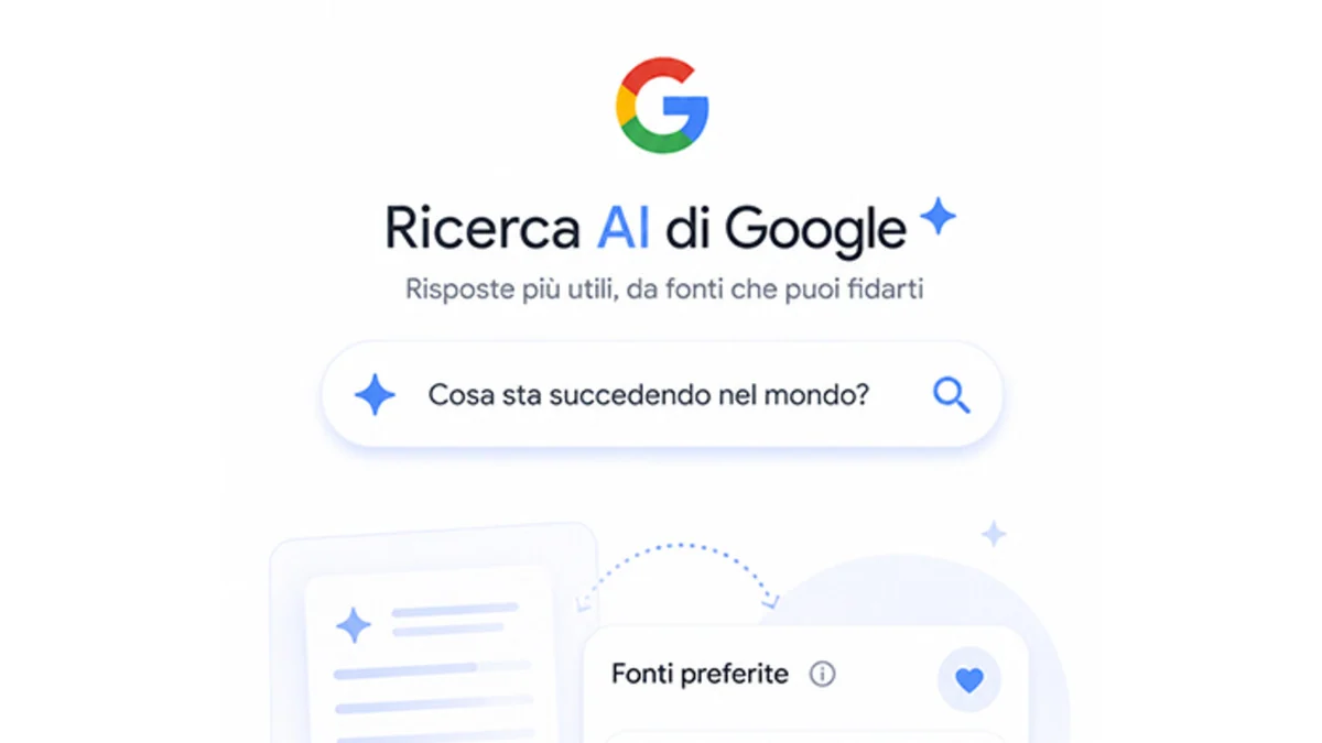Google lancia le 'Fonti Preferite': scegli ANSA.it