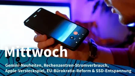 Mittwoch: Googles neue Lite-KI ohne Pro, Rechenzentren als zu hohe Stromfresser