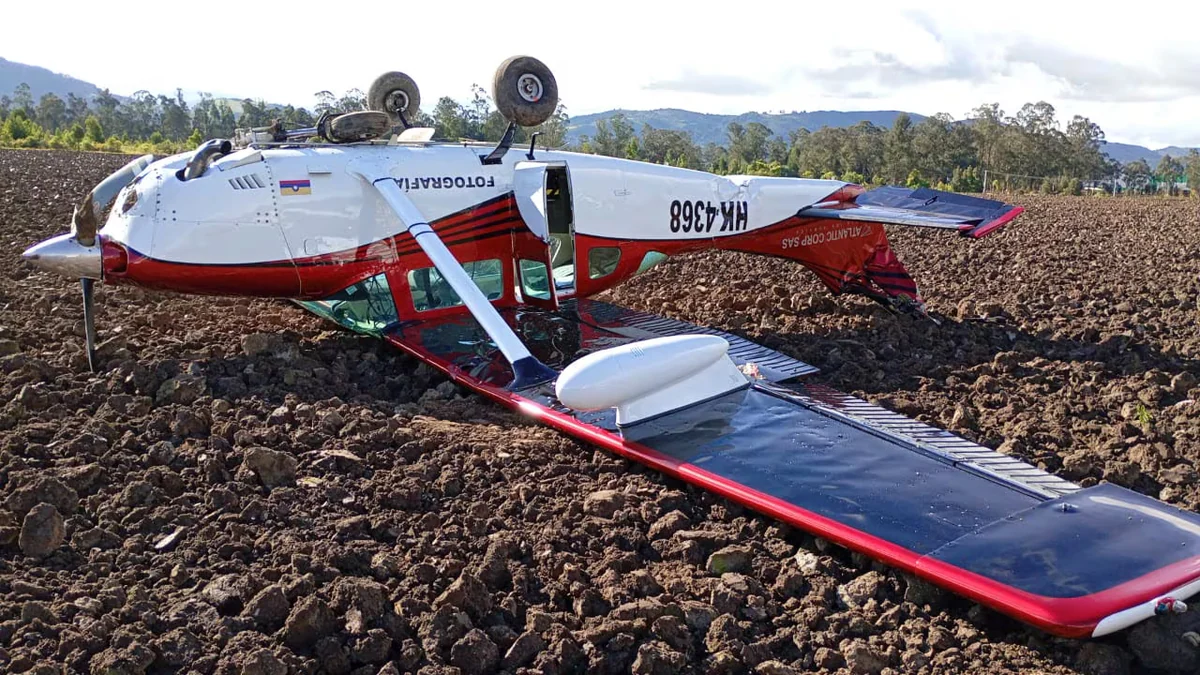 Avión privado se accidentó en Gachancipá, Cundinamarca: autoridades investigan el caso del Cessna siniestrado