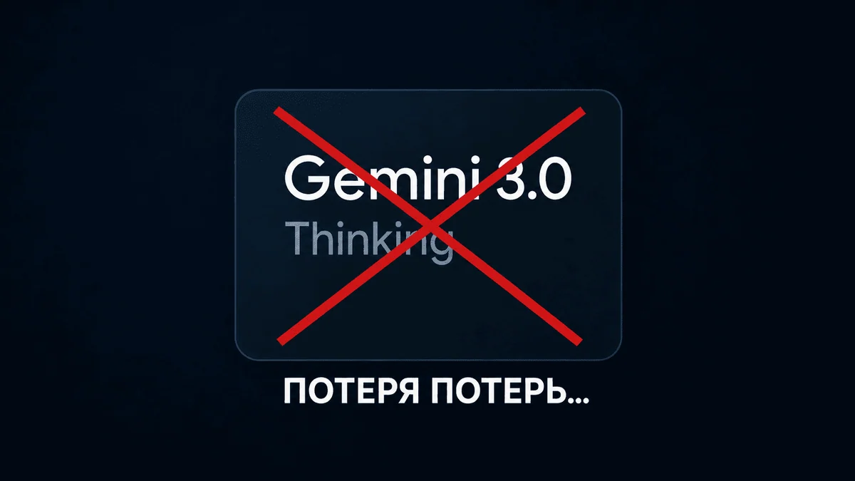 Google убрала из Gemini Думающую модель. Обзор обновления Gemini