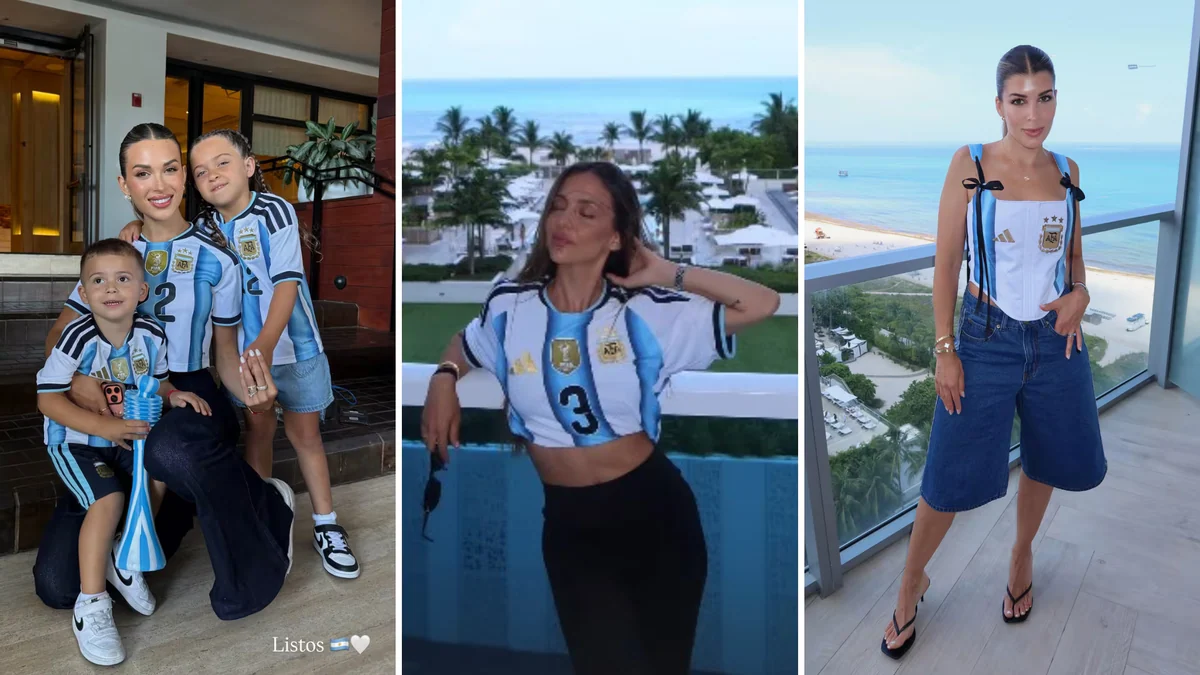 Así se se prepararon Caro Calvagni, Agus Gandolfo y Rocío Espósito para el partido de la Scaloneta: looks, hijos y ansiedad