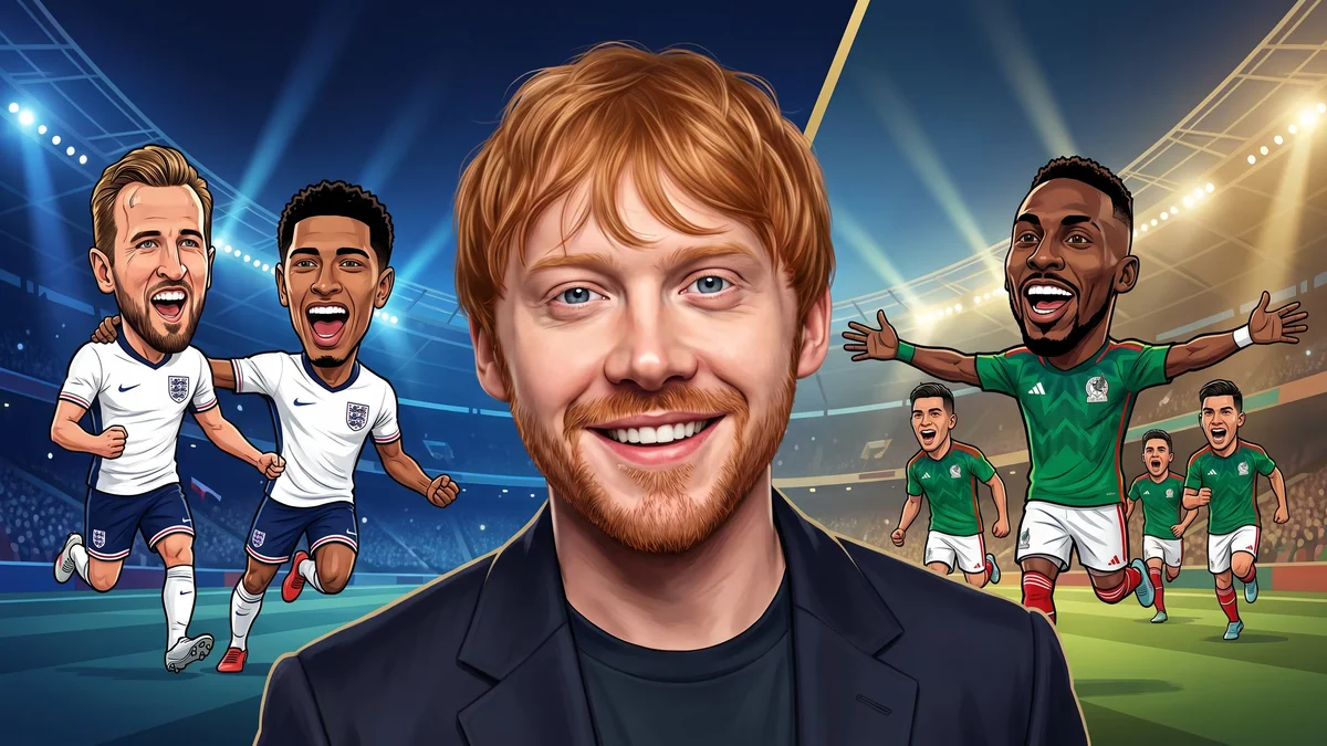 Rupert Grint, actor de Harry Potter, admite que México será el rival más difícil para Inglaterra: “Me preocupa bastante”