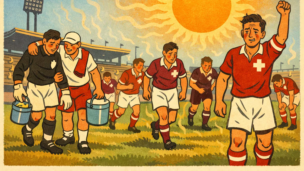 12 goles, 40° C, un arquero descompensado y un delantero con un tumor cerebral: “la Batalla de Lausana” entre Suiza y Austria en 1954