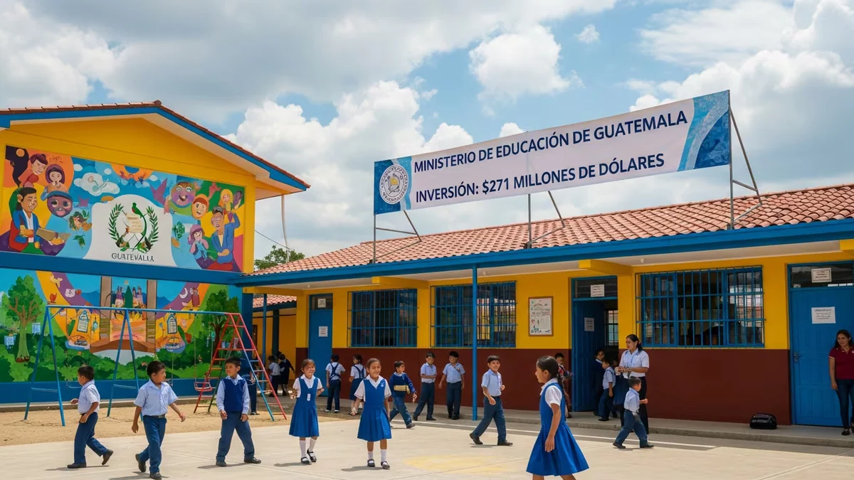 El Ministerio de Educación de Guatemala invirtió 271 millones de dólares en remozar escuelas
