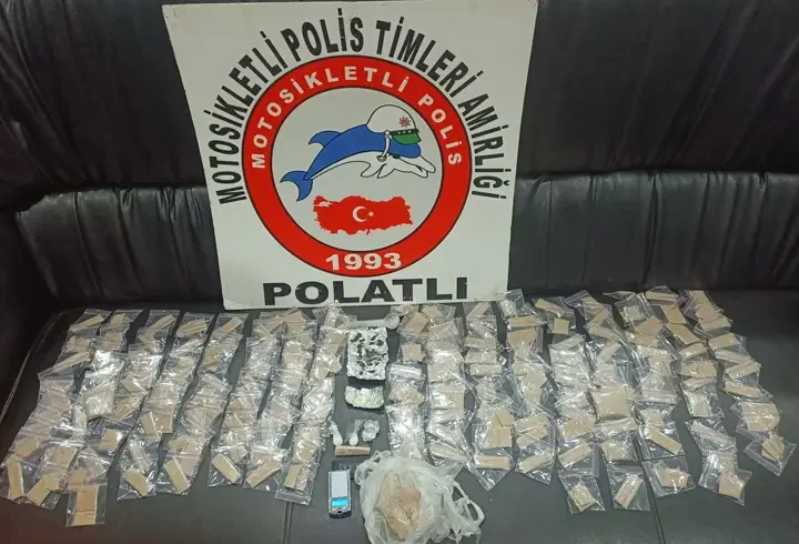 Polatlı'da 446 gram eroin ele geçirildi