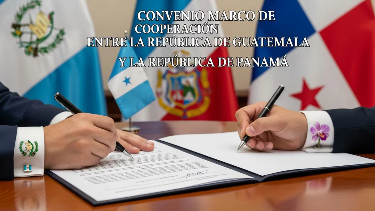 El presidente Bernardo Arévalo ratifica el convenio marco de cooperación entre Guatemala y Panamá