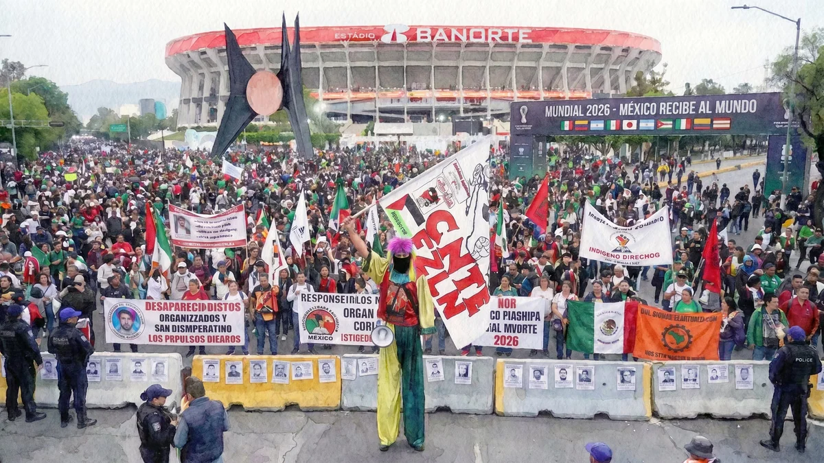 Aprovechan foco en México por el Mundial 2026 y convocan a megamarcha durante inauguración el 11 de junio