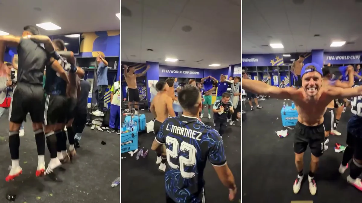 Los videos de los festejos en el vestuario de Argentina tras el histórico triunfo ante Inglaterra: “Tenemos que dar la vuelta”