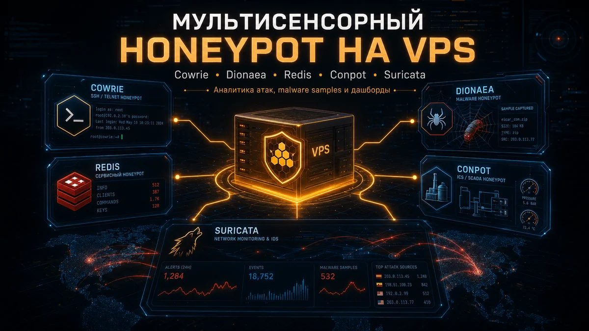 Горшочек с мёдом против пчел! Honeypot аналитика