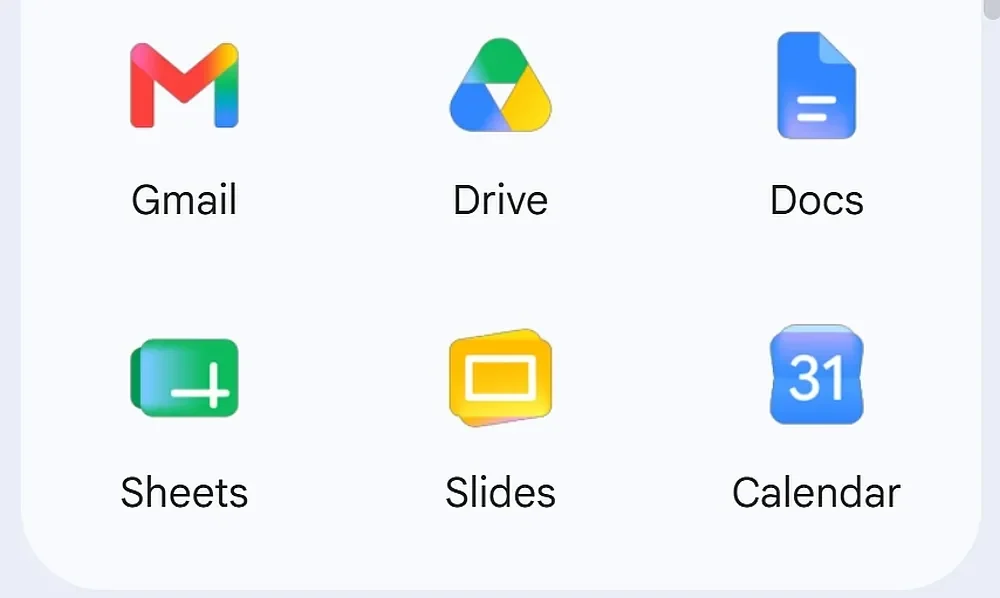 Google is rolling out its redesigned Workspace app icons