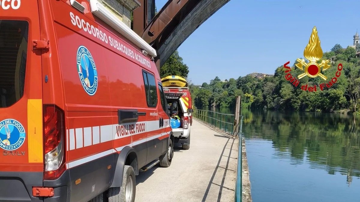 Cerca di salvare nipotino nell'Adda ma annega, bimbo di 4 anni molto grave