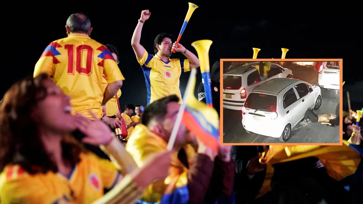 Video: mujer que festejaba el triunfo de Colombia ante Ghana y se quitó el brasier cayó de un carro en movimiento en Armenia