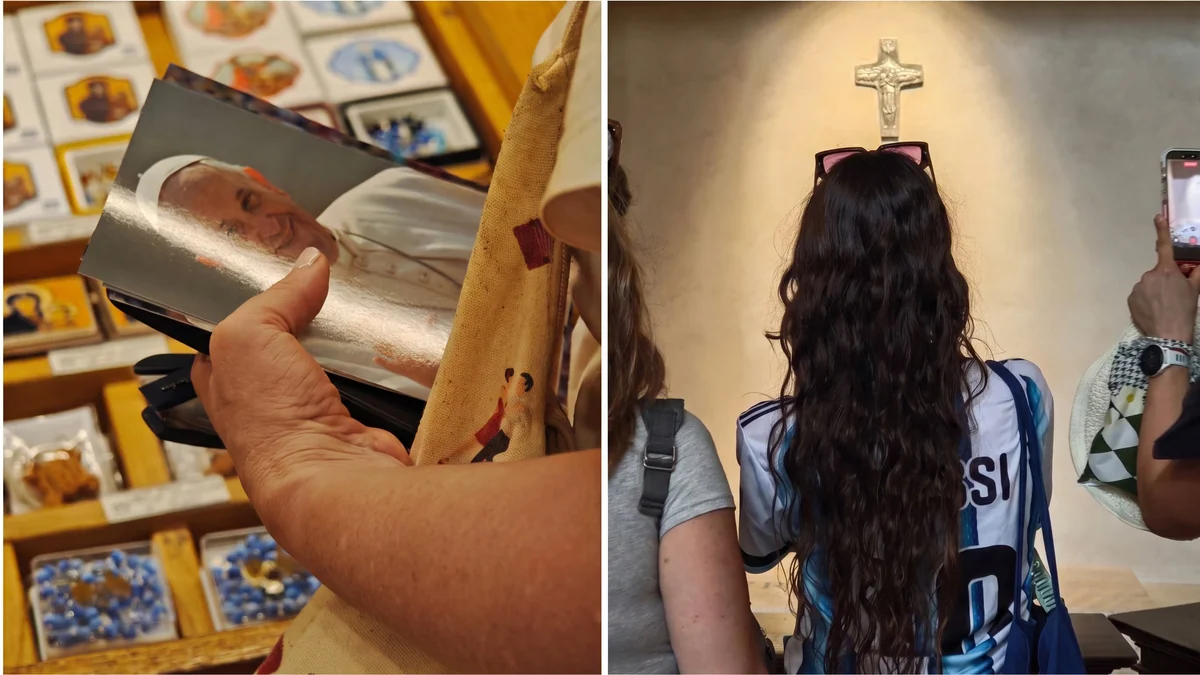 La misa “especial” frente a la tumba del papa Francisco antes de la final del Mundial de Argentina ante España