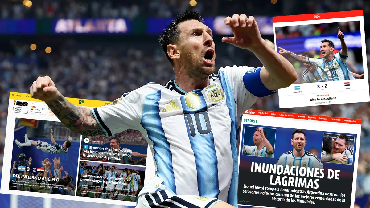 “Dios ha resucitado”: las repercusiones de los medios del mundo tras la remontada de Argentina ante Egipto en el Mundial