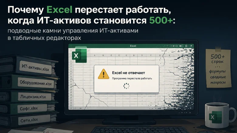 Почему Excel не работает, когда активов становится 500+: подводные камни управления ИТ-парком в табличных редакторах