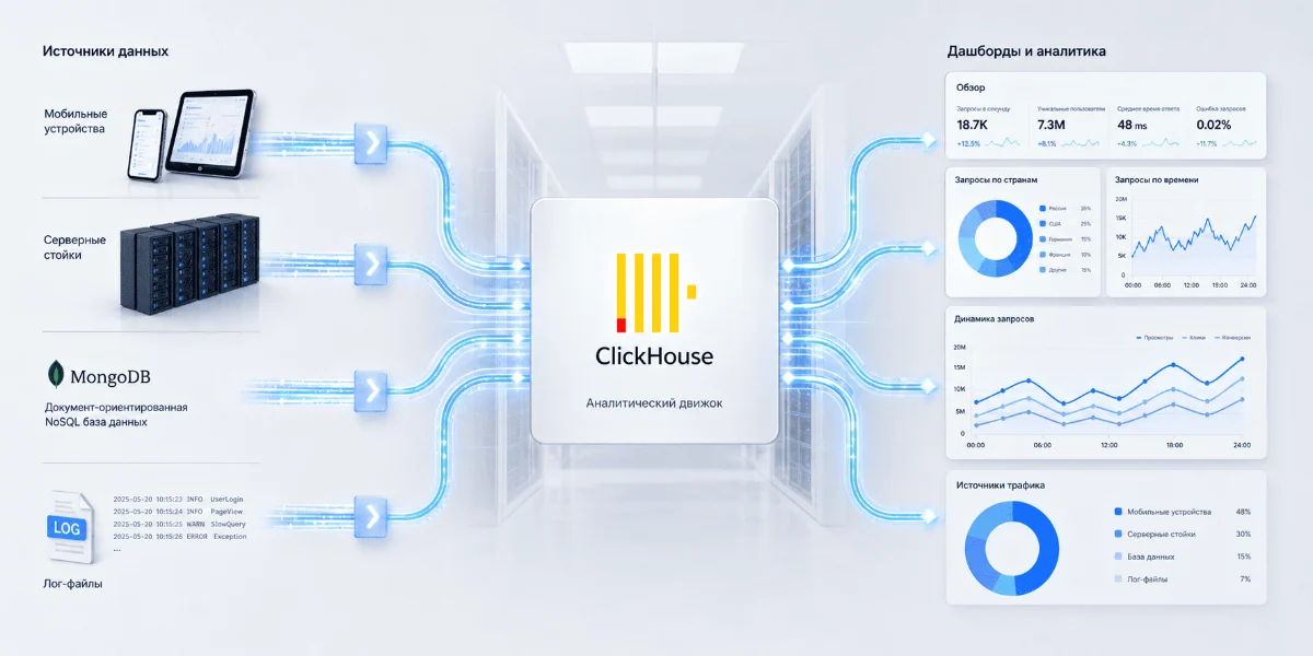 ClickHouse для больших данных: полный гайд по интеграции с NoSQL‑экосистемой