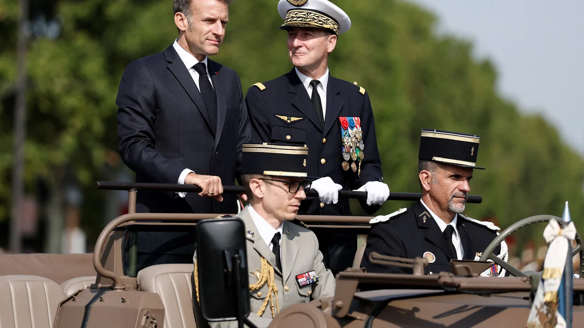 Macron celebra su último 14 de julio con una exhibición del rearme europeo