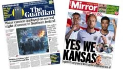 'Second night of unrest' and 'Yes we Kansas'