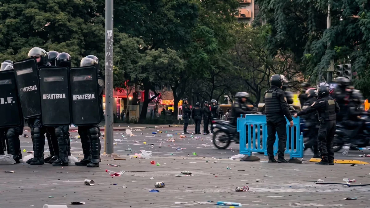 Gases lacrimógenos y más de 40 detenidos: hubo incidentes en varias provincias por los festejos por la Selección